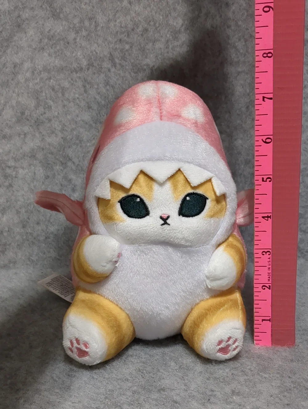 Miniso Mofusand Ice Cream Cats Shark Pink 7.9